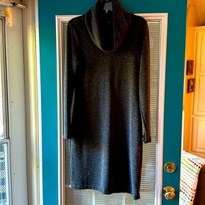 Banana Republic Turtleneck Midi Dress Gray Size Small 365711-00